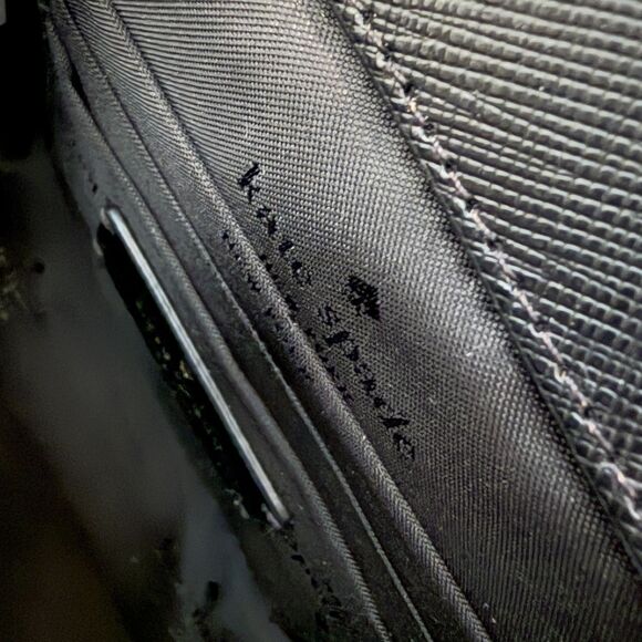 NWOT Kate Spade Staci Saffiano Top Handle Square Flap Crossbody Bag Purse Black - Picture 9 of 9